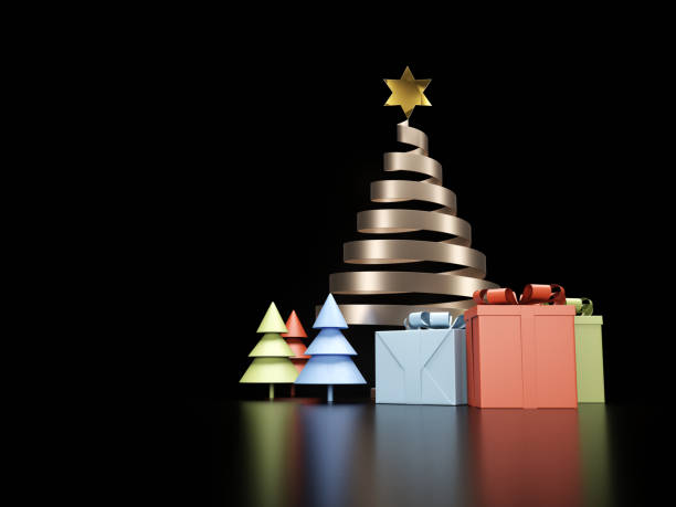istock Christmas tree and gifts 1289285119