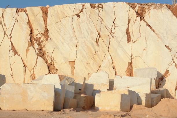 istock Large part of the marble mountain with texture effect 1289285376