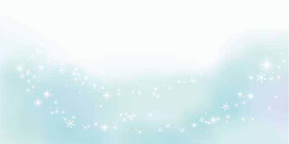 Light blue with transparency. Winter material background, snowy landscape. 2:1 ratio. A small amount of light. (decoration at the bottom)