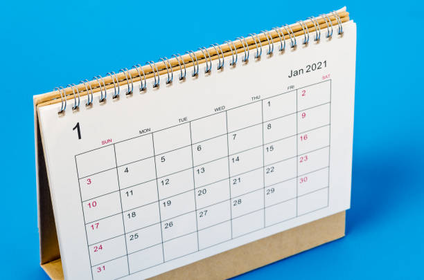istock January 2021 Calendar desk for organizer to plan and reminder 1289306147