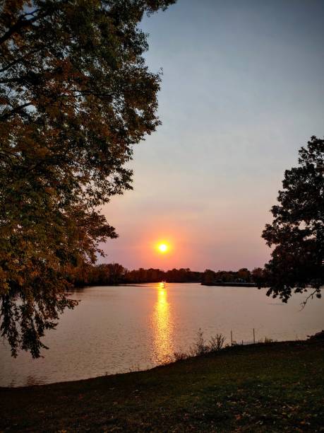 istock Sunset over Iowa lake 1289311428