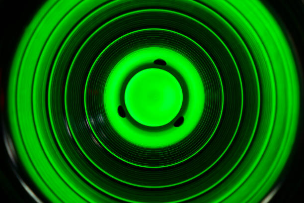 istock Abstract circles light green bokeh background - Blurred green nature background with soft focus 1289320024