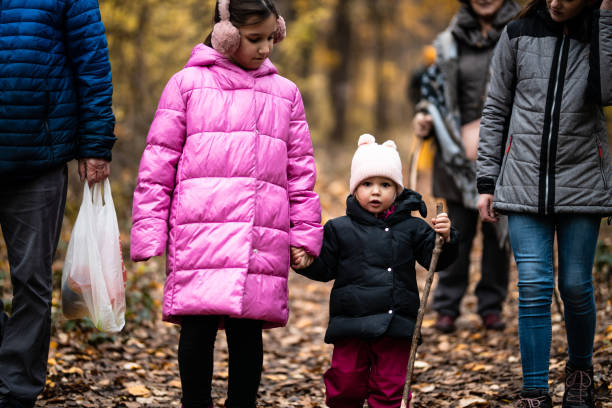 istock Family time in autumn forest 1289321230