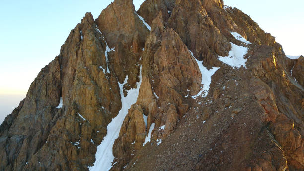 istock Huge snow mountains. View from a drone 1289323337