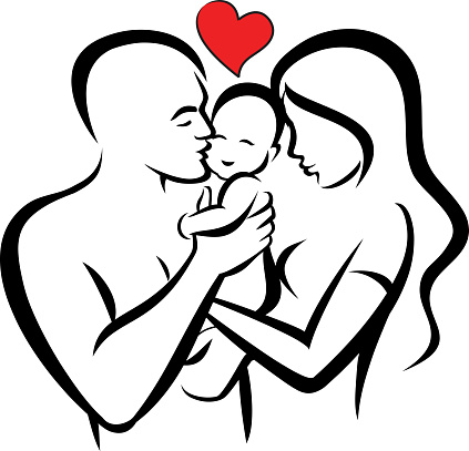 Family - Mom, Dad and Baby