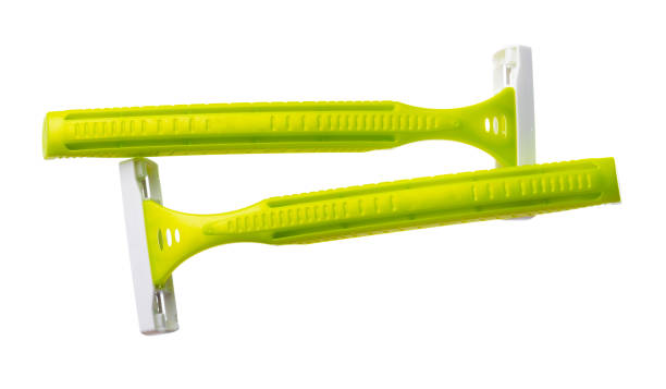 istock Set of disposable shaver razors isolated on white background 1289329506