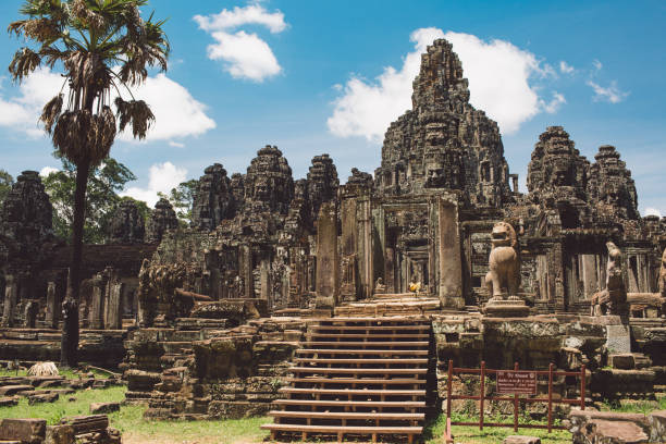 istock Panoramic View Of Temple Against Cloudy Sky 1289332656