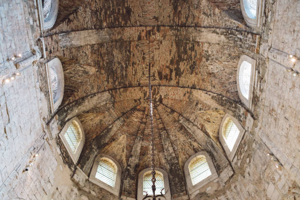 istock Low Angle View Of Ornate Ceiling Of Building 1289336321