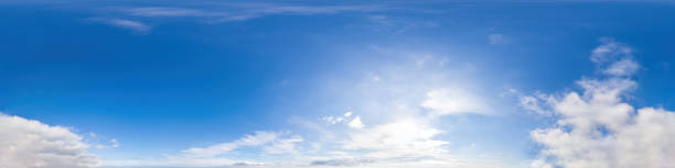 istock upper part of panorama with clouds in sky and mountains, for easy use in 3D graphics and panorama for composites in aerial and ground spherical panoramas as a sky dome 1289339068