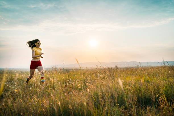 istock Running trough the meadow 1289345393