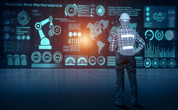 istock Engineering technology and industry 4.0 smart factory concept 1289345717