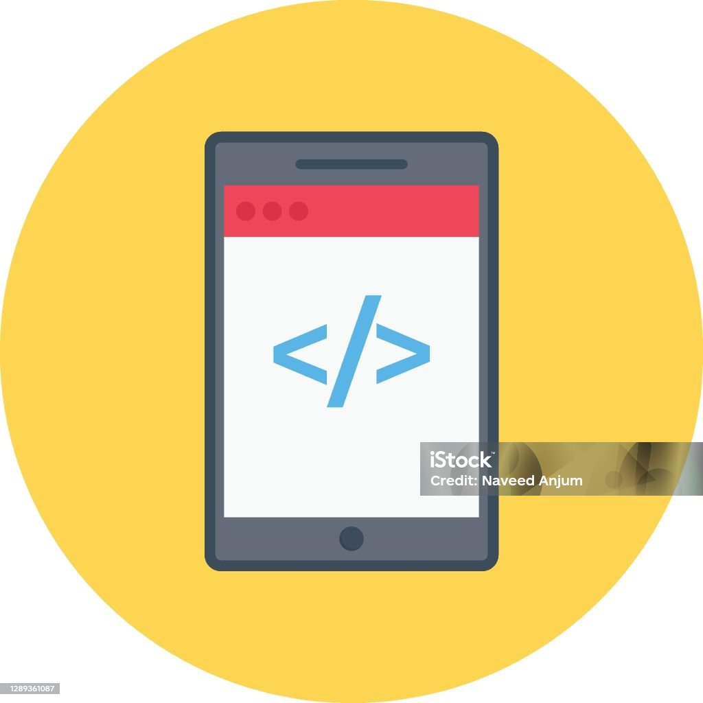 Image Coding Mobile Mobile Coding Stock Illustration - Download Image Now - Backgrounds ...