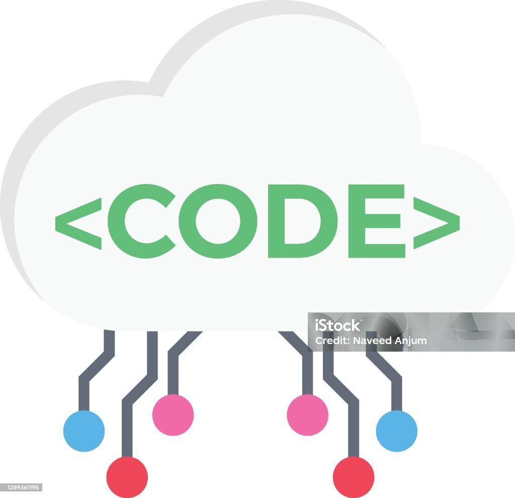Code Cloud Stock Illustration - Download Image Now - Abstract, Blue ...