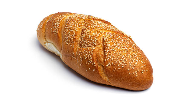 istock Loaf with cereals on a white background 1289361636