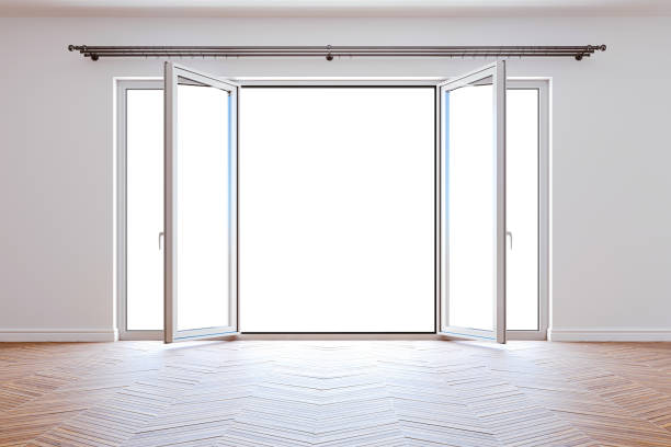 istock 3d interior mock up with big windows and white walls 1289369034