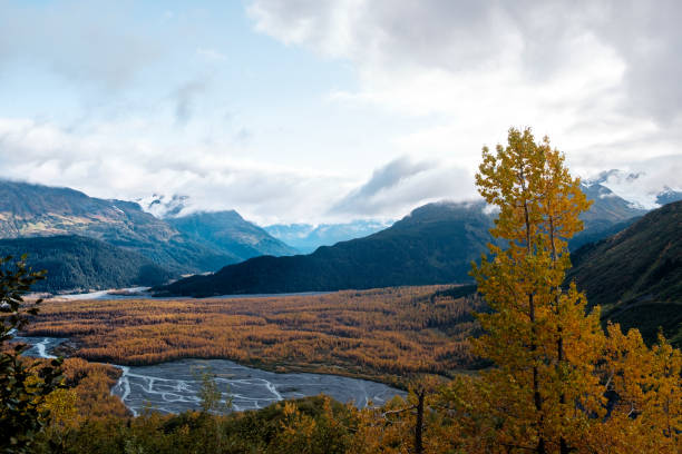 istock Hike to the Exit glacier, Kenai, Alaska, USA. 1289372727