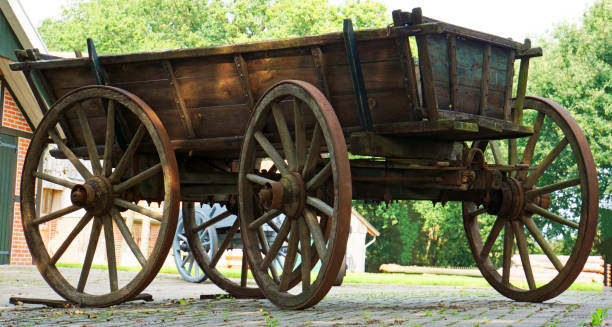 istock Old wooden farm wagon 1289380755