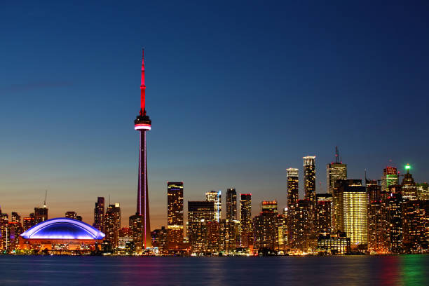 istock The Toronto, Canada city center at dusk 1289382414