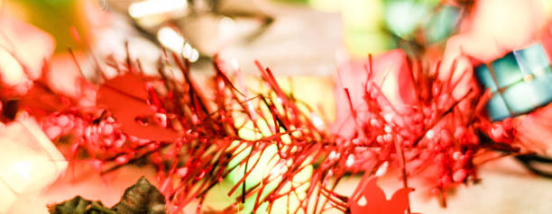 istock Christmas gift boxes and decorations and decorations 1289385954