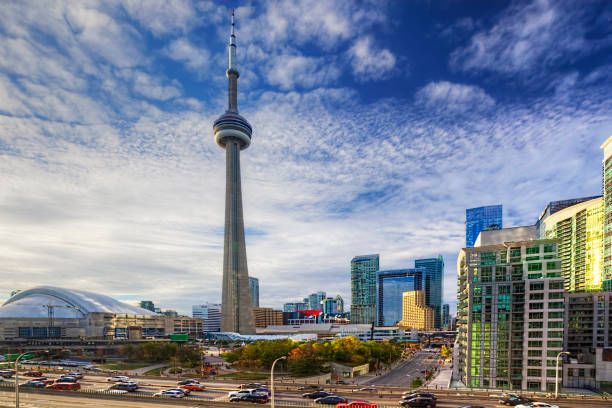 istock Toronto city center with expressway in foreground 1289387013