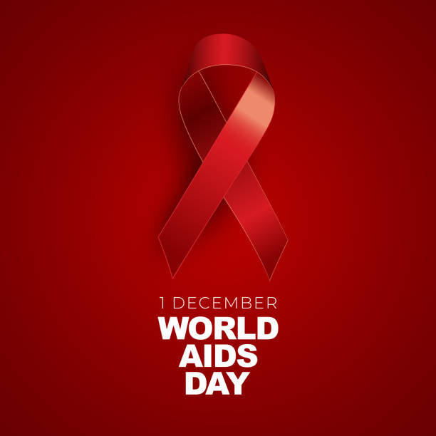 istock 1 December World Aids Day Concept with Red Ribbon Sign. Vector illustration 1289393507