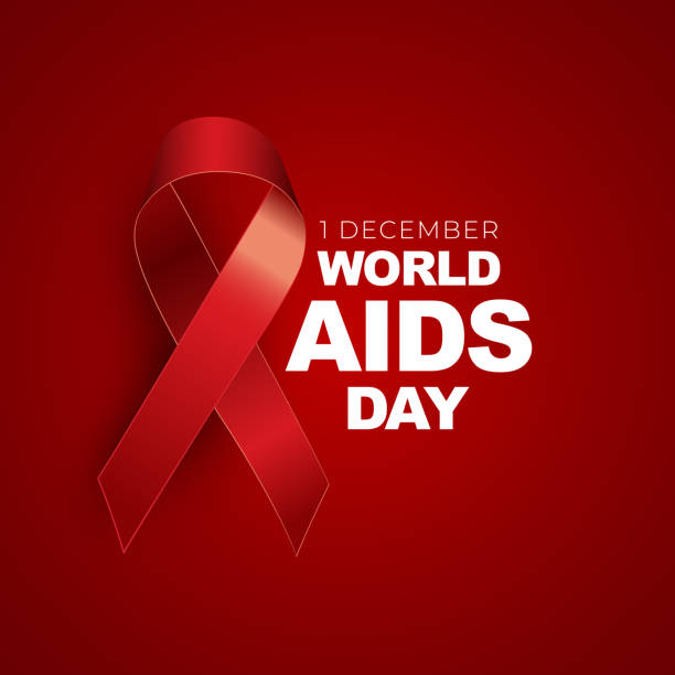istock 1 December World Aids Day Concept with Red Ribbon Sign. Vector illustration 1289393522