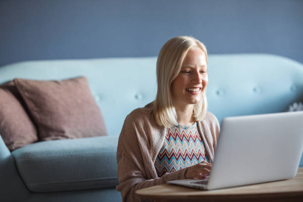 istock Young woman working from home 1289393594