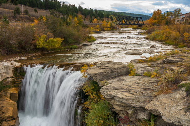 istock Lundbreck Falls of the Crowsnest River. Alberta, Canada. 1289404329