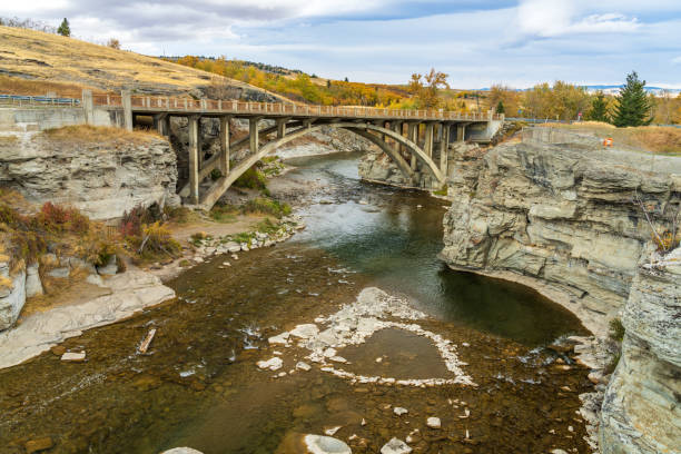 istock Lundbreck Falls of the Crowsnest River. Alberta, Canada. 1289404406