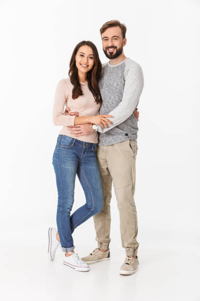 istock Cheerful young loving couple 1289409151