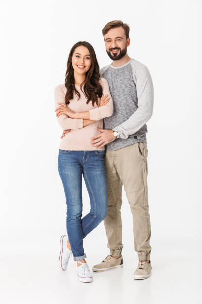 istock Cheerful young loving couple 1289409254