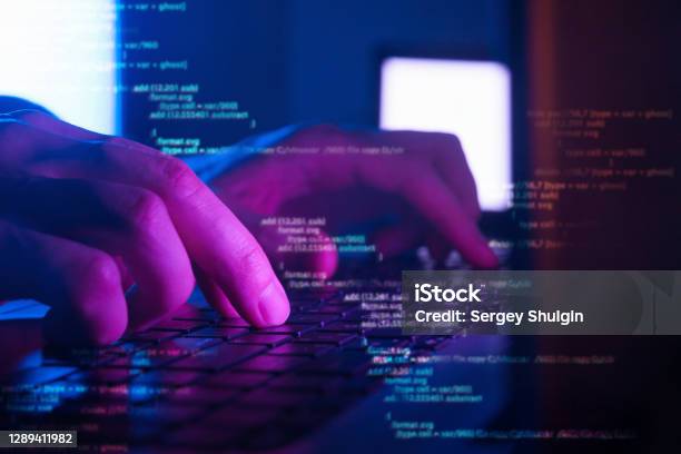 Cyber Security Web Development And Work In It Concept Stock Photo - Download Image Now