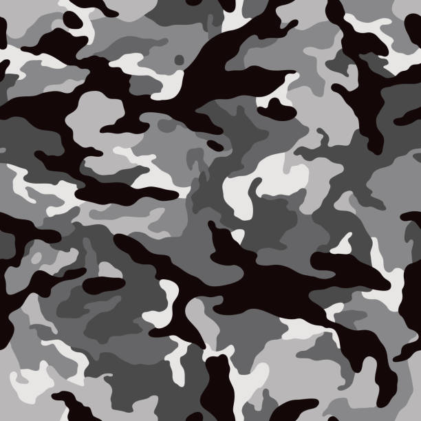 Gray Camouflage Pattern Illustrations, Royalty-Free Vector Graphics ...