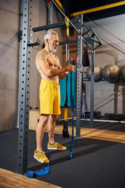 istock Professional sportsman preparing for the boxing workout 1289415719