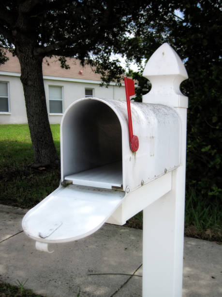 istock White metal residential mail box 1289421953