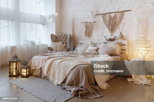 Comfortable Apartment With Bright And Cozy Interior Design Stock Photo - Download Image Now