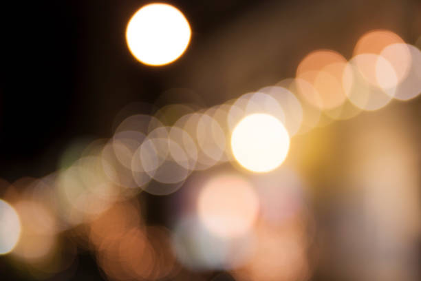istock Abstract night christmas bokeh lights background 1289426547