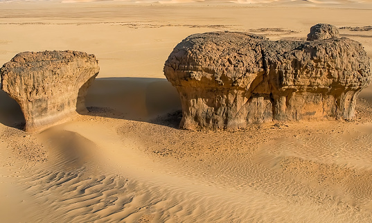 Sand dunes near Dakhla in the Western Sahara