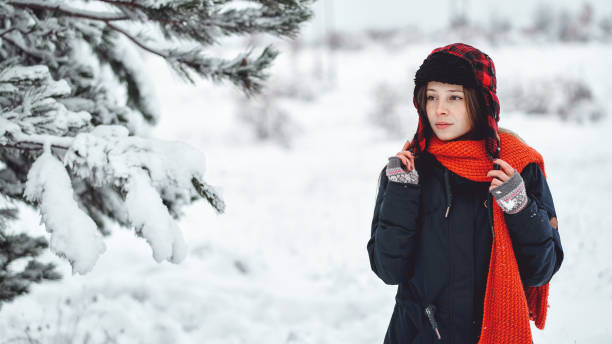 istock Girl with woolen cap 1289428365