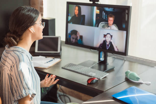 istock Teacher teaches students during COVID-19 1289433065