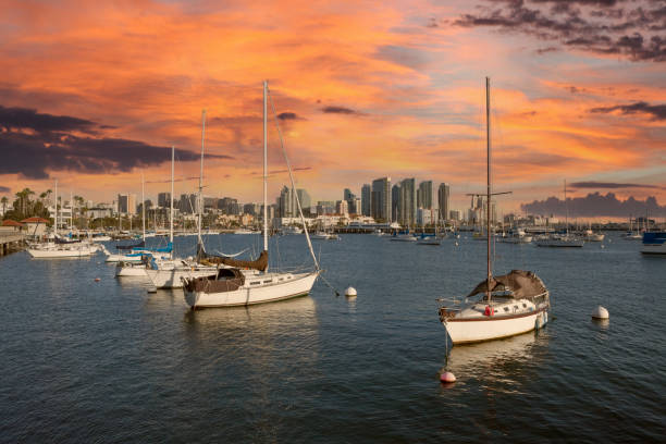 istock San Diego Bay with Sunset Sky 1289434797