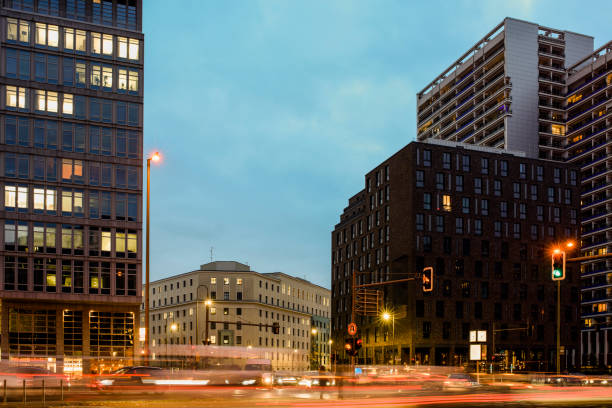 istock Berlin, motion-blurred traffic at dusk 1289436603
