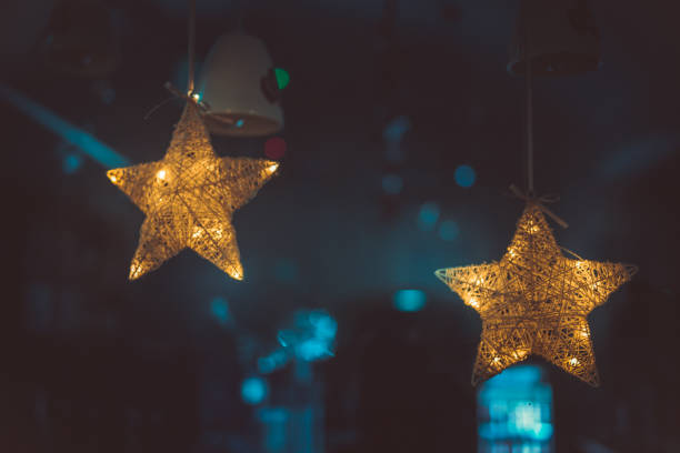 istock Christmas Star, christmas ornaments  in the storefront 1289438038