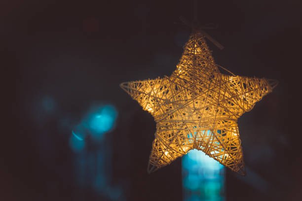 istock Christmas Star, christmas ornaments  in the storefront 1289438751