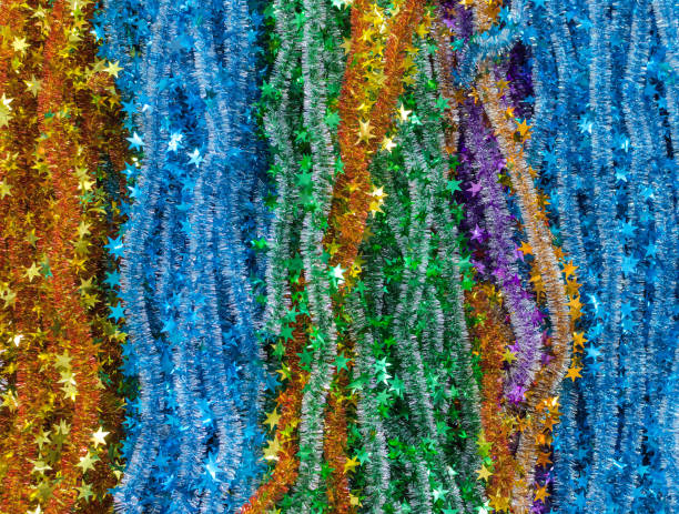 istock sequins beautiful Christmas tinsel close-up 1289438772