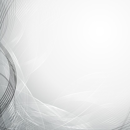 Black and white wavy lines minimal style background.