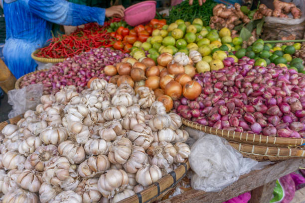 istock Various cooking ingredients in traditional markets. 1289442993