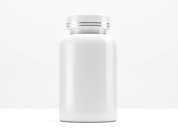 istock Comparison can with pills on white background. 3D illustration 1289444168