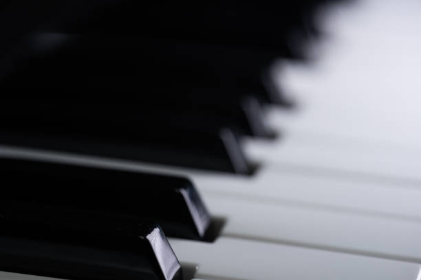 istock Black and white piano keys 1289445085
