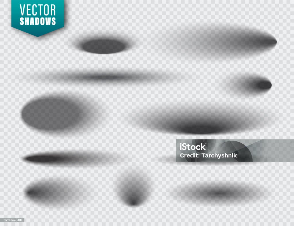 Shadow Vector Image Vector Shadows Set On Transparent Background Realistic Isolated Shadow ...